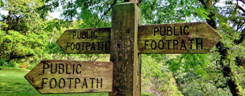 photo of footpath direction signs